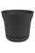 Bloem Saturn Planter with Saucer, 12', Black (SP1200)