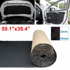 Unique Bargains Car Sound Absorption Heatproof Wave Foam Deadener Mat 59.1'x39.4' 16.1sqft