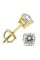 szul.com 1/2 Carat TW Diamond Studs Screw Back Earrings in 14K Yellow Gold