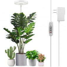 LORDEM Plant grow Light, Full Spectrum Plant Light for Indoor Plants, Brightness Adjustable LED growing Lamp with Auto OnOff Tim