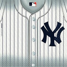 Amscan New York Yankees Party Napkins 6 12 x 6 12 Pack of 36