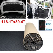 Unique Bargains Car Sound Absorption Heatproof Wave Foam Deadener Mat 118.1'x39.4' 32.3sqft