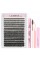 LAUBESS LASH DIY Lash Extension Kit Bond and Seal Lash Glue Remover 300 Pcs Lash Clusters Kit Mascara Wands Eyelash Extension Kit Eyelash Twe