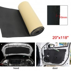 Unique Bargains 394mil 16sqft Car Cell Foam 10mm Sound Proofing Insulation Deadener Mat 20'x118'