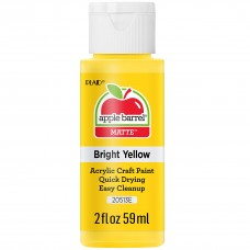 Apple Barrel Acrylic Paint in Assorted Colors (2 oz), 20513, Bright Yellow