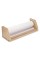 Melissa & Doug Wooden Tabletop Paper Roll Dispenser With White Bond Paper (12 inches x 75 feet) , Brown