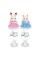 Calico Critters Ice Skating Friends Bell Hopscotch Rabbit and Susie Silk Cat