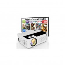 TMY V08 Full HD Projector with 100' Screen