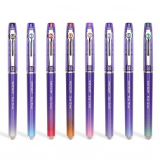 WRITECH Liquid Ink Rollerball Pens: 8ct Assorted Colors Extra Fine Point Tip 0.5mm Rolling Pen for Smooth Writing Coloring Drawi