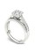 Amouria S925 Sterling Silver 5/8Ct TDW Diamond Square Shape Cluster Bridal Set (I-J, I2)