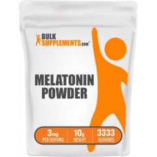 BULKSUPPLEMENTS.COM Melatonin Powder - Melatonin Sleep Supplement, Melatonin for Adults, Melatonin 3 mg - Vegan Melatonin, Pure