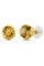 Gem Stone King 14K Yellow Gold Citrine Stud Earrings For Women | 1.25 Cttw | Gemstone Birthstone | Round 5MM