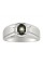 RYLOS Mens Rings Sterling Silver Classic 7X5MM Oval Gemstone and Genuine Sparkling Diamond Ring White Topaz