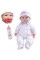 JC Toys - La Baby | Caucasian 16-inch Medium Soft Body Baby Doll | Washable | Removable Purple Outfit w/ Hat and Pacifier | for