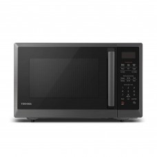 toshiba ml2-em12ea(bs) countertop microwave oven with stylish design as kitchen essentials, smart sensor, eco mode & mute fun