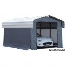 Arrow Storage Products 10182 10' x 15' Fabric Carport Enclosure Kit