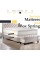 Mattress Solution Medium Plush Double Sided Pillowtop Innerspring Fully Assembled Mattress and 8' Wood Box Spring/Foundation Set