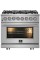 Forno FFSGS612536 36 inch Cossato Stainless Duel Fuel Electric Gas Range