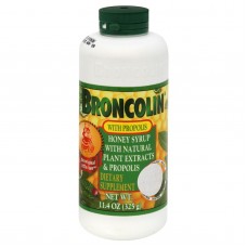 Broncolin Honey Syrup With Natural Plant Extracts And Propolis 11.4 Ounce