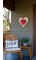 BarnwoodUSA Rustic Farmhouse 24 in. White Wash Wood Heart