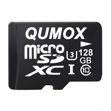 QUMOX 128gB Micro SD Memory card class 10 UHS-I 128 gB HighSpeed Write Speed 40MBS Read Speed Upto 80MBS