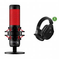 HyperX QuadCast - USB Condenser Gaming Microphone, for PC, PS4, PS5 and Mac & Turtle Beach Stealth 700 Gen 2 MAX Multiplatfor…