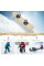 Gymax Sledding Board Skiing Board W/Adjustable Foot Straps Winter Sports Snowboarding