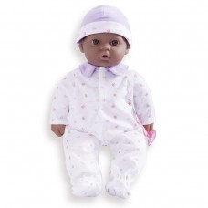 JC Toys La Baby Soft Body African American Baby Doll 16'in Purple outfit w/Pacifier