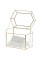 Vandue OnDisplay Luxe Gold Frame Glass Wedding Card Box w/Lid