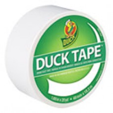 Duck Colored Duct Tape, 9 mil, 1.88' x 20 yds, 3' Core, White