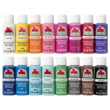 Apple Barrel Acrylic Paint Set (2-Ounce), Best Colors Count, 32 Fl Oz (Pack of 16)