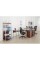 Realspace Mezza 62'W L-Shaped Desk, Cherry/Chrome