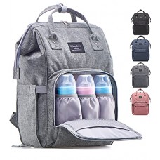 KiddyCare Diaper Bag Backpack ・Multi-Function Baby Bag, Maternity Nappy Bags for Travel, Large Capacity, Waterproof, Durable & S