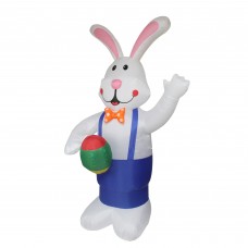 Northlight 7' Inflatable Lighted Standing Easter Bunny with Eggs Outdoor Decoration