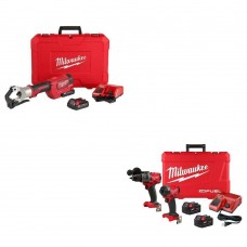 Milwaukee 2877-22 M18 750 MCM Crimper w/ FREE 3697-22 M18 FUEL 2-Tool Combo Kit