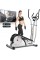 Dreamer 8 Levels Magnetic Resistance Elliptical Training Machine,W/ Pulse Rate Grips&LCD Monitor&APP,Quiet Smooth Driven,Max Load 350LBs