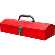 BIG RED TB102 Torin 16' Hip Roof Style Portable Steel Tool Box with Metal Latch Closure, Red