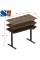 SHW Memory Preset Electric Height Adjustable Standing Desk, 48 x 24 Inches, Rustic Brown