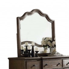 Great Choice Products Mirror Decor Makeup Mirrors Wood Frame Beveled Mirror Large Rustic Weathered Oak