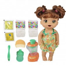 Baby Alive Magical Mixer Baby Doll Tropical Treat with Blender Accessories Drinks Wets Eats Brown Hair Toy for Kids Ages 3 a