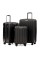 NONSTOP NEW YORK 3 Piece Set (20'/24'/28') 4-Wheel Luggage Set + 2 packing cubes