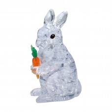 Bepuzzled 3D Crystal Puzzle - Rabbit (White): 43 Pcs