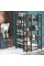 Tribesigns 70.8” Corner Bookshelf, 8-Tier Industrial Bookcase with Metal Frame for Open Storage