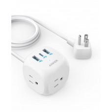 Anker Play Anker 20W USB C Power Strip, 321 Power Strip with 3 Outlets and USB C Charging for iPhone 15/15 Plus/15 Pro/15 Pro Max, 10 ft Ex